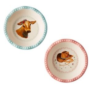 The Pioneer Woman Sweet Romance
Blossoms mini Pie Pans - 1 Hat - 1 Cow pan